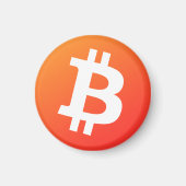 Bitcoin (Klassiek Oranje) Magneet (Voorkant)