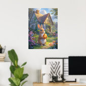 Bitcoin konijnenhol paashaas poster (Thuiskantoor)