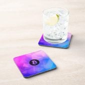 Bitcoin Kristal Bier Onderzetter (Rechterzijde)