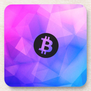 Bitcoin Kristal Bier Onderzetter