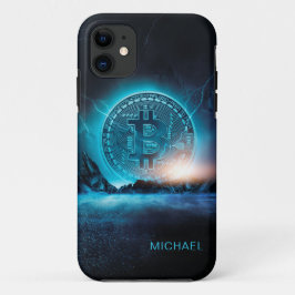 Bitcoin Landing Crypto BTC Persoonlijke naam Case-Mate iPhone Case