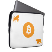 Bitcoin Laptop Hoesje Laptop Sleeve (Voorkant Rechts)