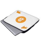 Bitcoin Laptop Hoesje Laptop Sleeve (Voorkant onderkant)