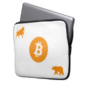 Bitcoin Laptop Hoesje Sleeve (Voorkant Links)