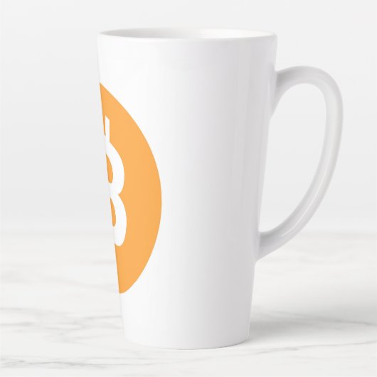Bitcoin Latte Mok (Rechts)