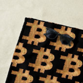 BITCOIN LETTER B VINTAGE CRYPTOVALUTA STRANDLAKEN (In situ)