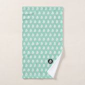 Bitcoin Licht Teal Bad Handdoek (Handdoek)