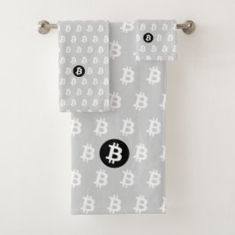 Bitcoin Lichtgrijs Bad Handdoek