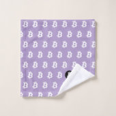 Bitcoin Lichtpaars Bad Handdoek (Wasdoekje)