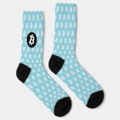 Bitcoin Light Blue Sokken (Rechts)