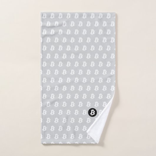 Bitcoin Light Grey Bad Handdoek (Handdoek)