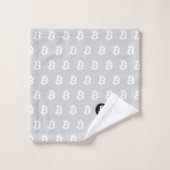 Bitcoin Light Grey Bad Handdoek (Wasdoekje)