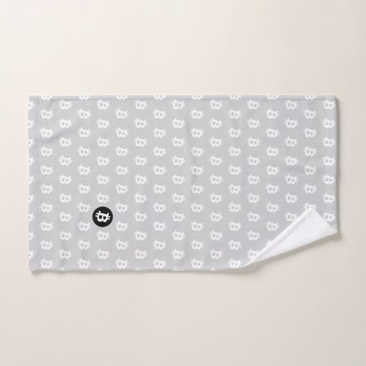 Bitcoin Light Grey Bad Handdoek (Handdoek)