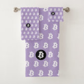 Bitcoin Light Purple Bad Handdoek (Insitu)