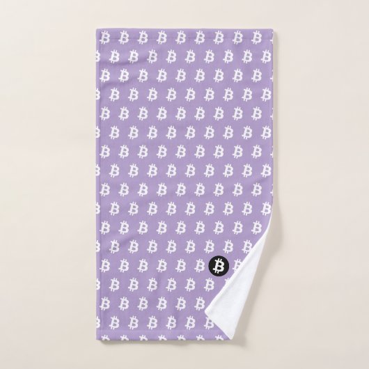 Bitcoin Light Purple Bad Handdoek (Handdoek)