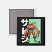 Bitcoin Lobster (BTC Crypto Statement & Map; Anime Magneet (Voorkant / Achterkant)