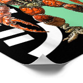 Bitcoin Lobster (BTC Crypto Statement & Map; Anime Poster (Hoek)