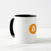 Bitcoin Logo Alleen Afbeelding Mok (Voorkant links)