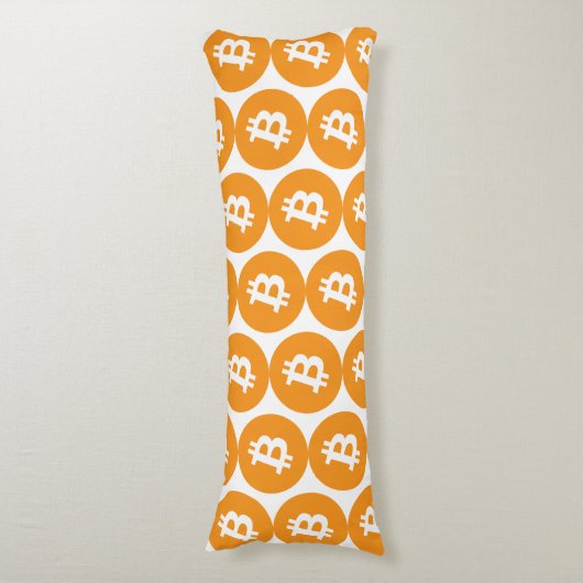 Bitcoin Logo Body Pillow Lichaamskussen (Voorkant Verticaal)