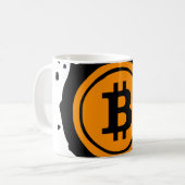 Bitcoin Logo Crypto-valuta Koffiemok (Voorkant links)