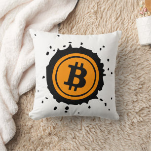 Bitcoin Logo Crypto-valuta Kussen
