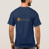 Bitcoin logo dubbelzijdig ontwerp t-shirt (Achterkant)