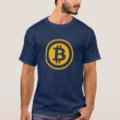 Bitcoin logo dubbelzijdig ontwerp t-shirt (Voorkant)