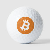 Bitcoin logo golfballen (Voorkant)