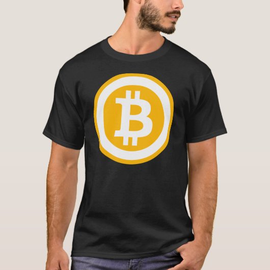 Bitcoin Logo Grafische Print T-shirt (Voorkant)