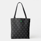 Bitcoin Logo (Groen) Tote Bag (Achterkant)