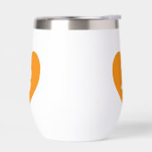 Bitcoin Logo in Heart Thermische Tumbler (Links)