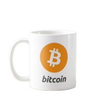 Bitcoin Logo mit Schrift