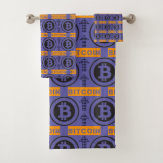 Bitcoin Logo-patroon Bad Handdoek