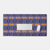 Bitcoin Logo-patroon Bureaumat (Keyboard & Muis)