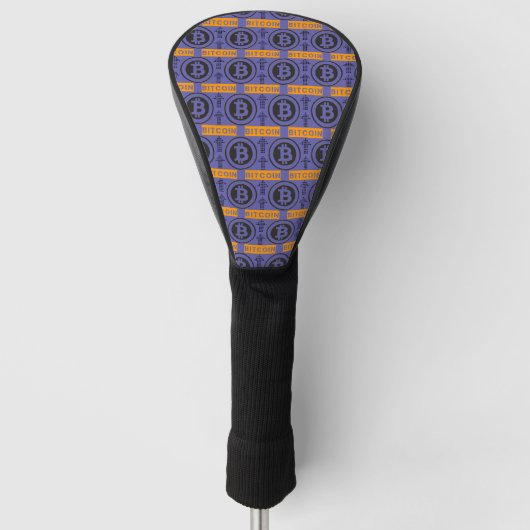 Bitcoin Logo-patroon Golfheadcover (Voorkant)