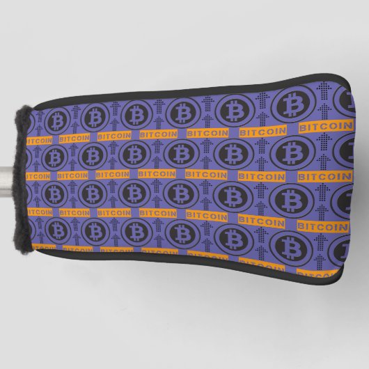 Bitcoin Logo-patroon Golfheadcover (Voorkant)