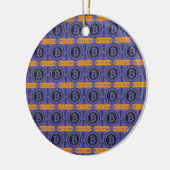 Bitcoin Logo-patroon Keramisch Ornament (Links)