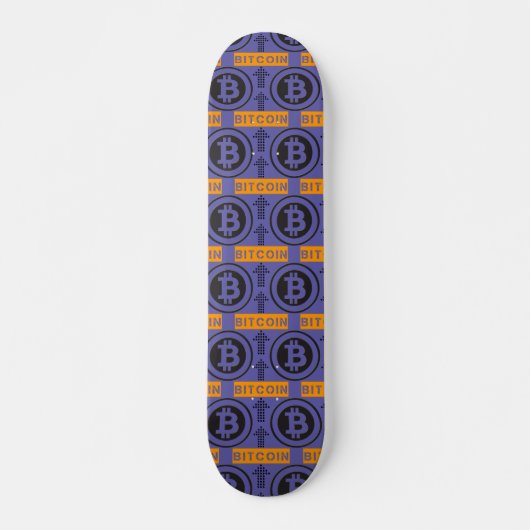 Bitcoin Logo-patroon Persoonlijk Skateboard (Voorkant)