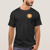 Bitcoin Logo Pocket Design T-shirt (Voorkant)