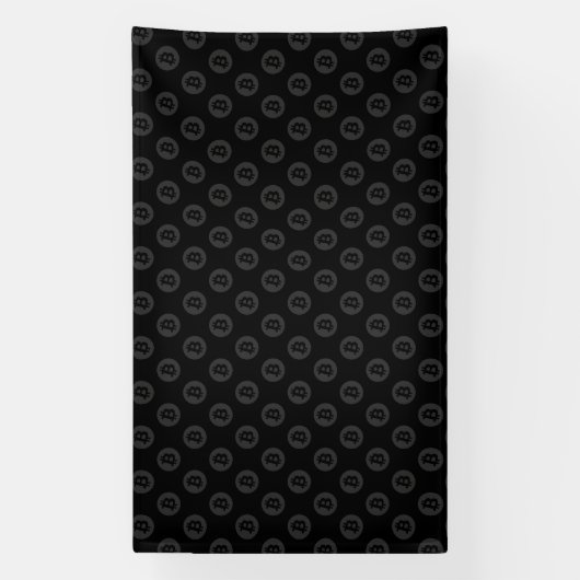 Bitcoin Logo Spandoek (Verticaal)