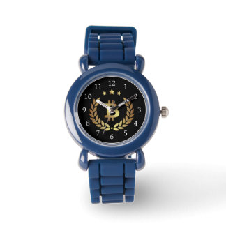 Bitcoin Logo Symbol Crest Crypto Valuta Horloge