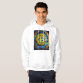 Bitcoin Logo Trending Mannen T-shirt Gedrukt Hoodi (Voorkant volledig)
