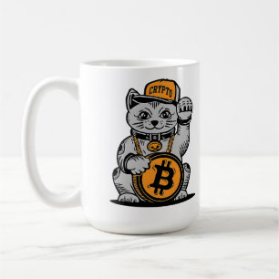 Bitcoin Lucky Cat - Crypto BTC Koffiemok