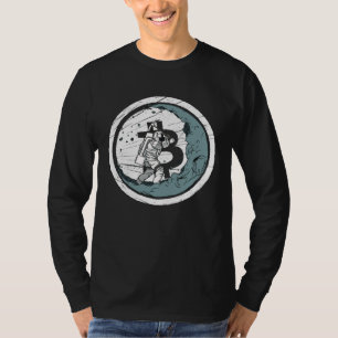 Bitcoin Maan Mijnbouw Cryptovaluta BTC Crypto Mijn T-shirt