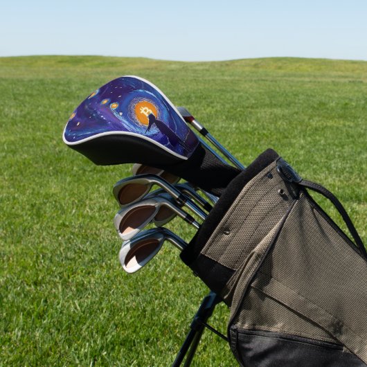 BITCOIN MEISJE-CRYPTO RUIMTE GOLFHEADCOVER (Insitu)