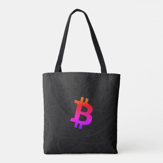 Bitcoin Miami Neuron Black Tote Bag (Achterkant)