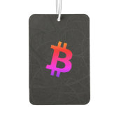 Bitcoin Miami Neuron Zwart Luchtverfrisser (Achterkant)