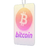 Bitcoin Miami Watercolor (Logo + Text) Luchtverfrisser (Links)