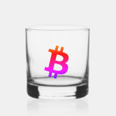 Bitcoin Miami Whisky Glas (Voorkant)