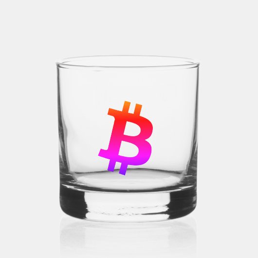Bitcoin Miami Whisky Glas (Voorkant)